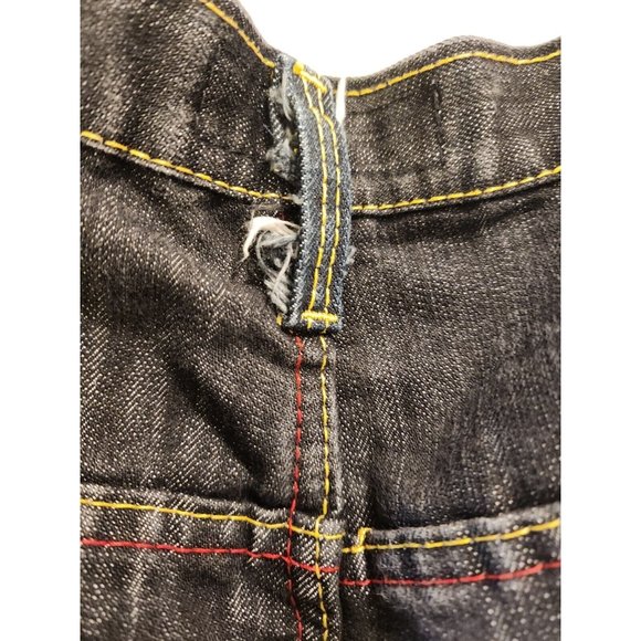 MENS Y2K BAGGY SIZE 38 SHORTS HEAVY STITCH SNEAKER EMBRODERED LOOSE FIT - Picture 9 of 9